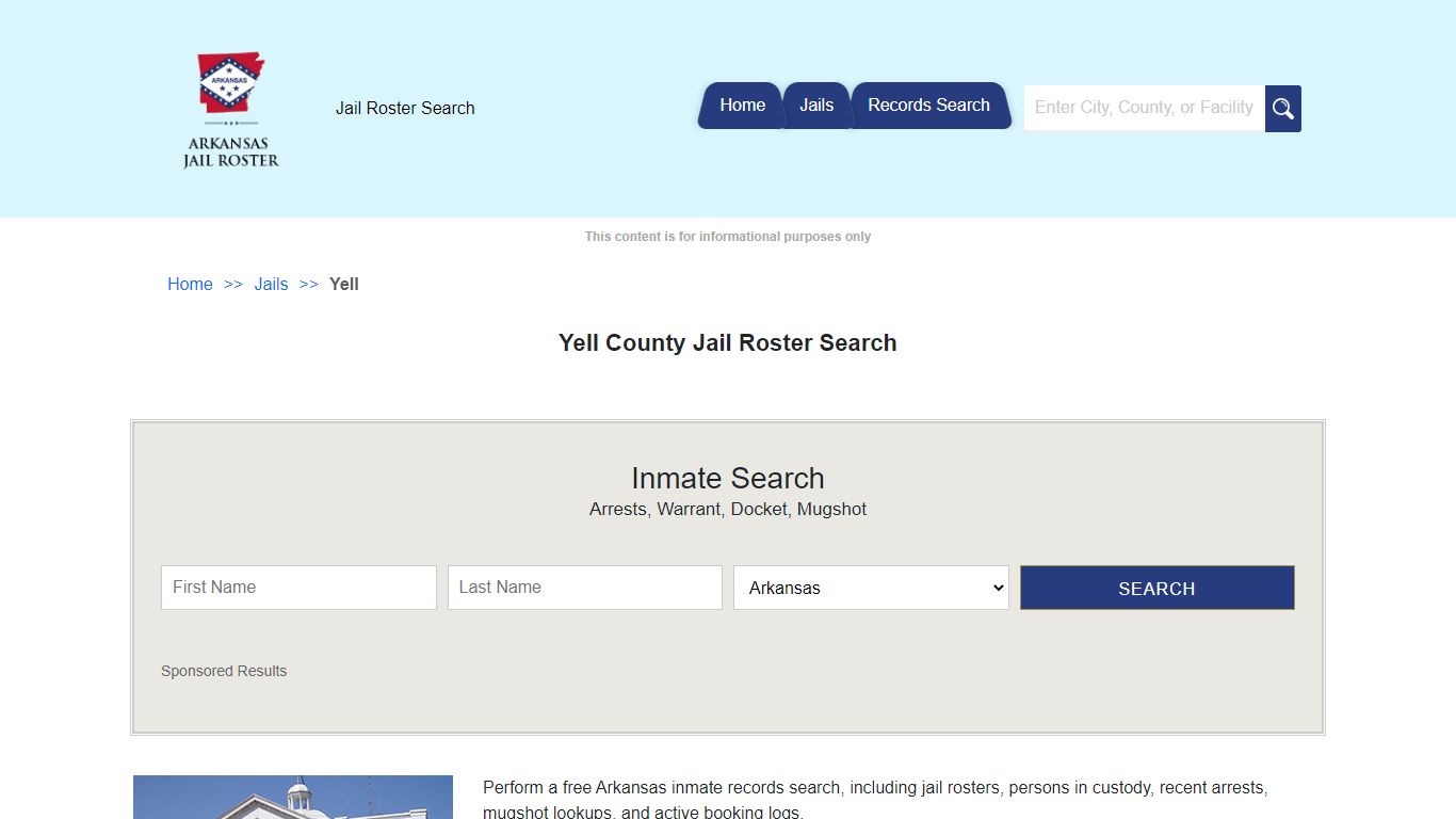 Yell County Jail Roster Search