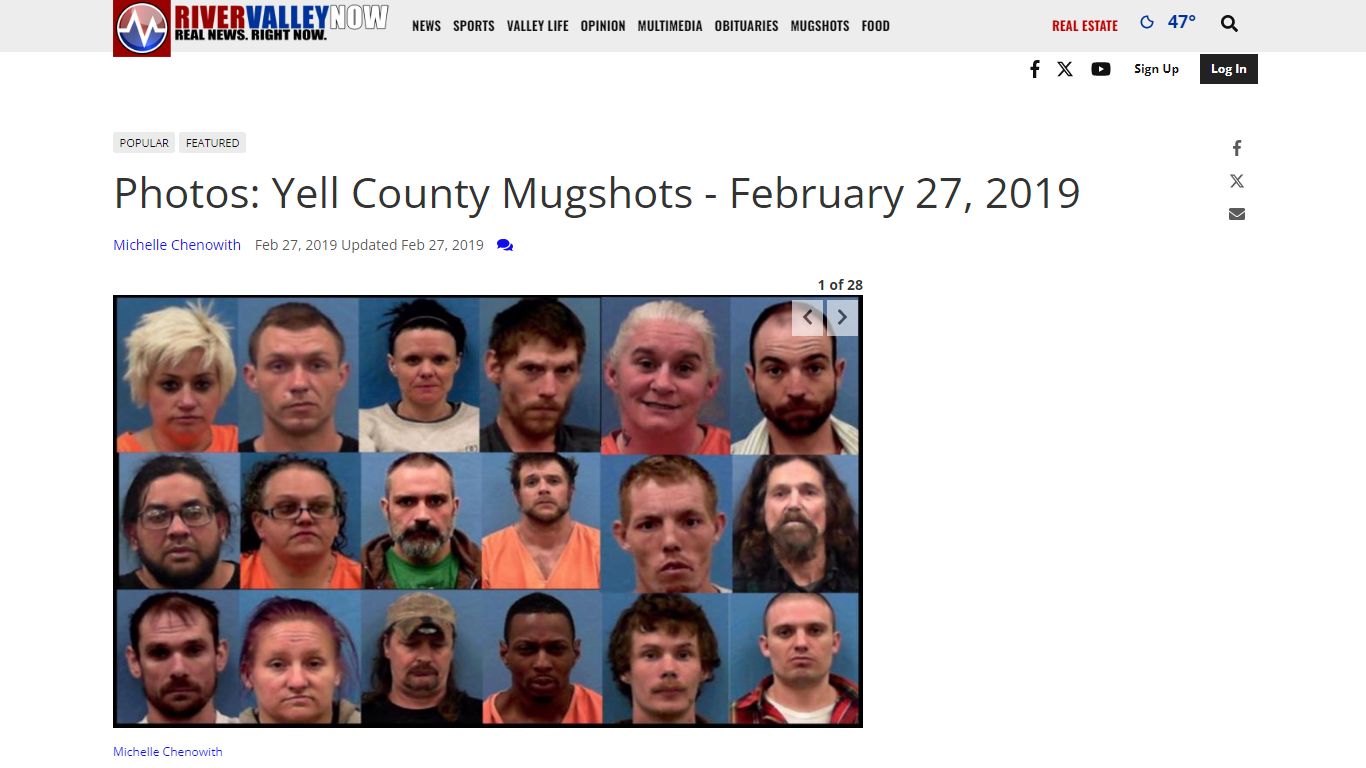 Photos: Yell County Mugshots - February 27, 2019