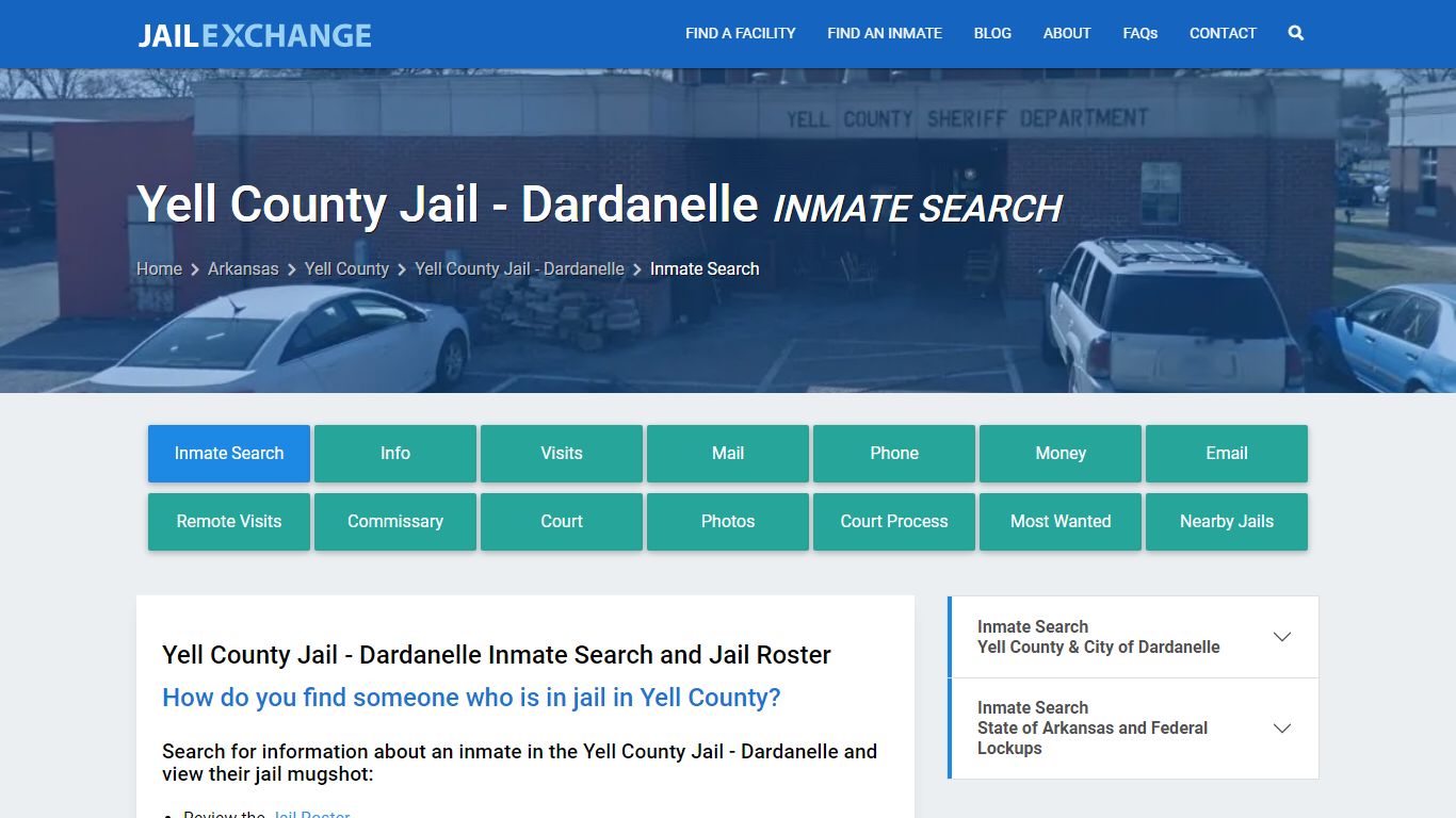 Inmate Search: Roster & Mugshots - Yell County Jail - Dardanelle, AR