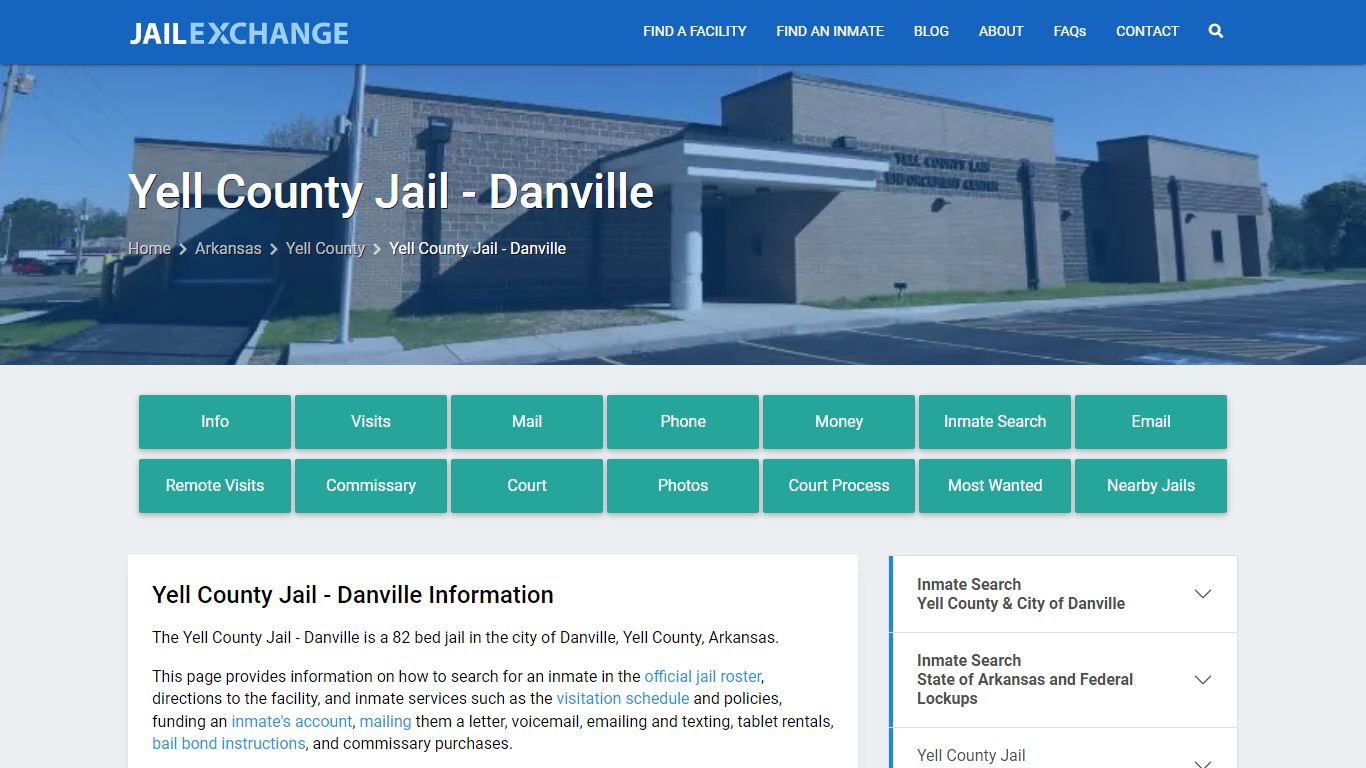 Yell County Jail - Danville, AR Inmate Search, Information